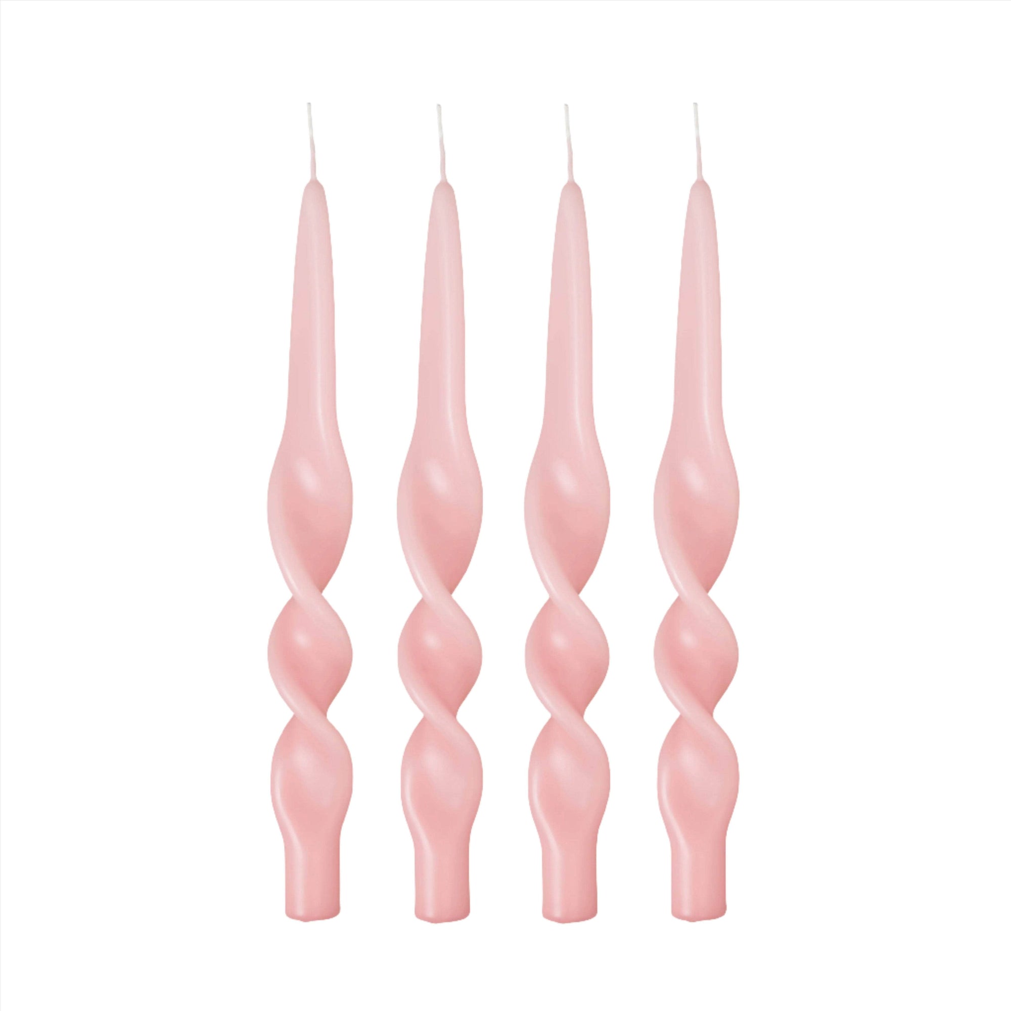 Swirl Candle - Pale Pink