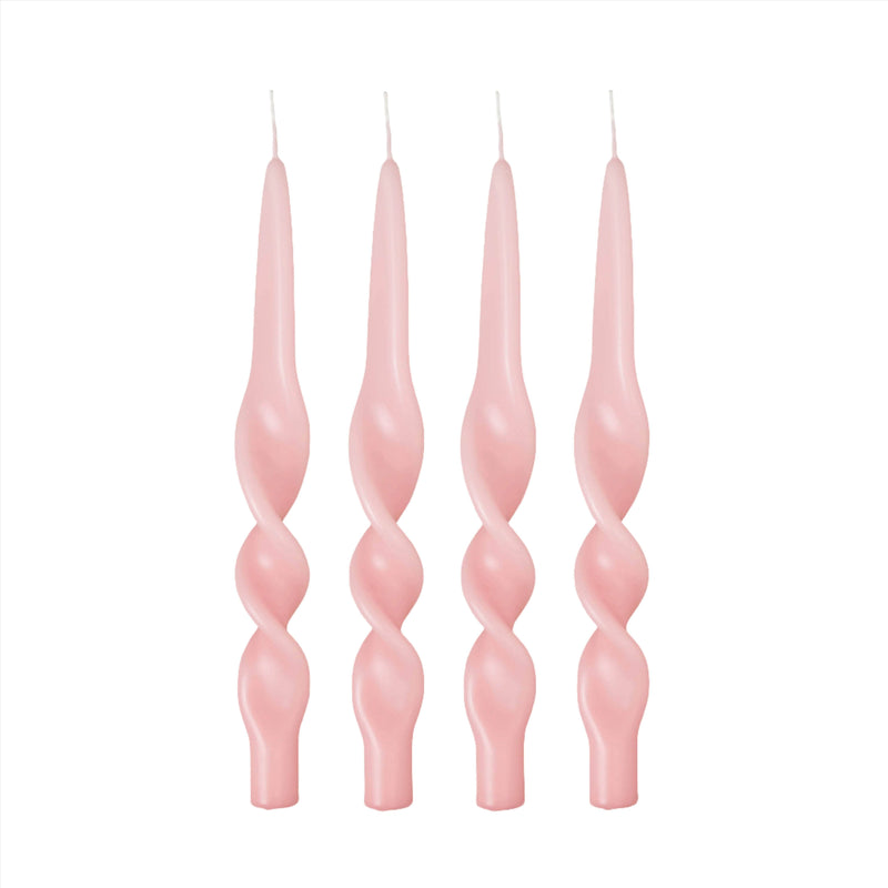 Swirl Candle - Pale Pink