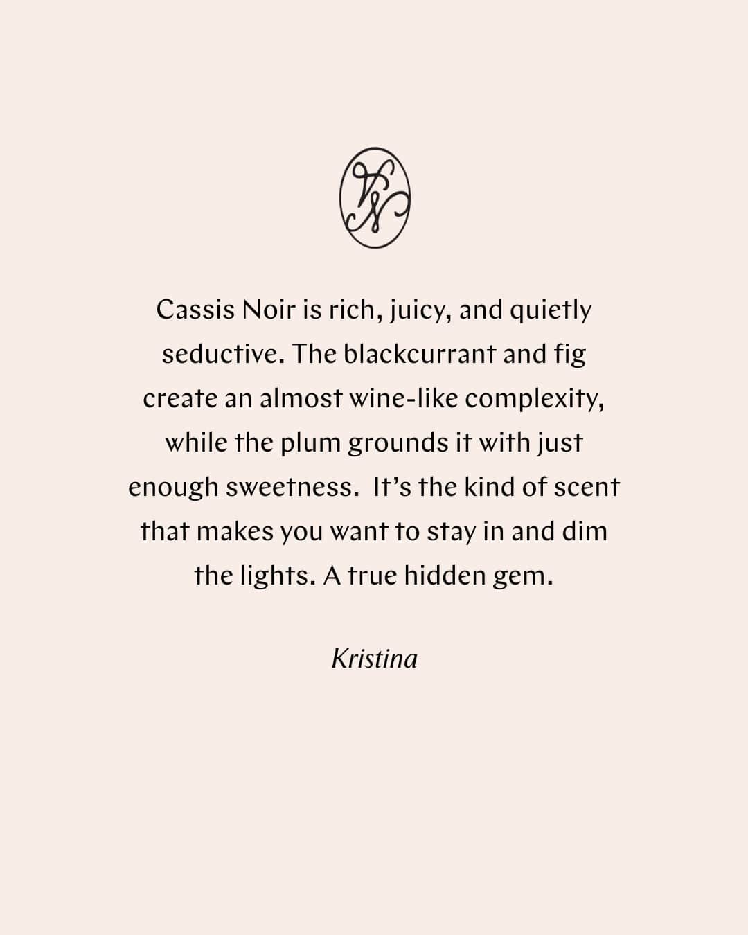 Cassis Noir Candle