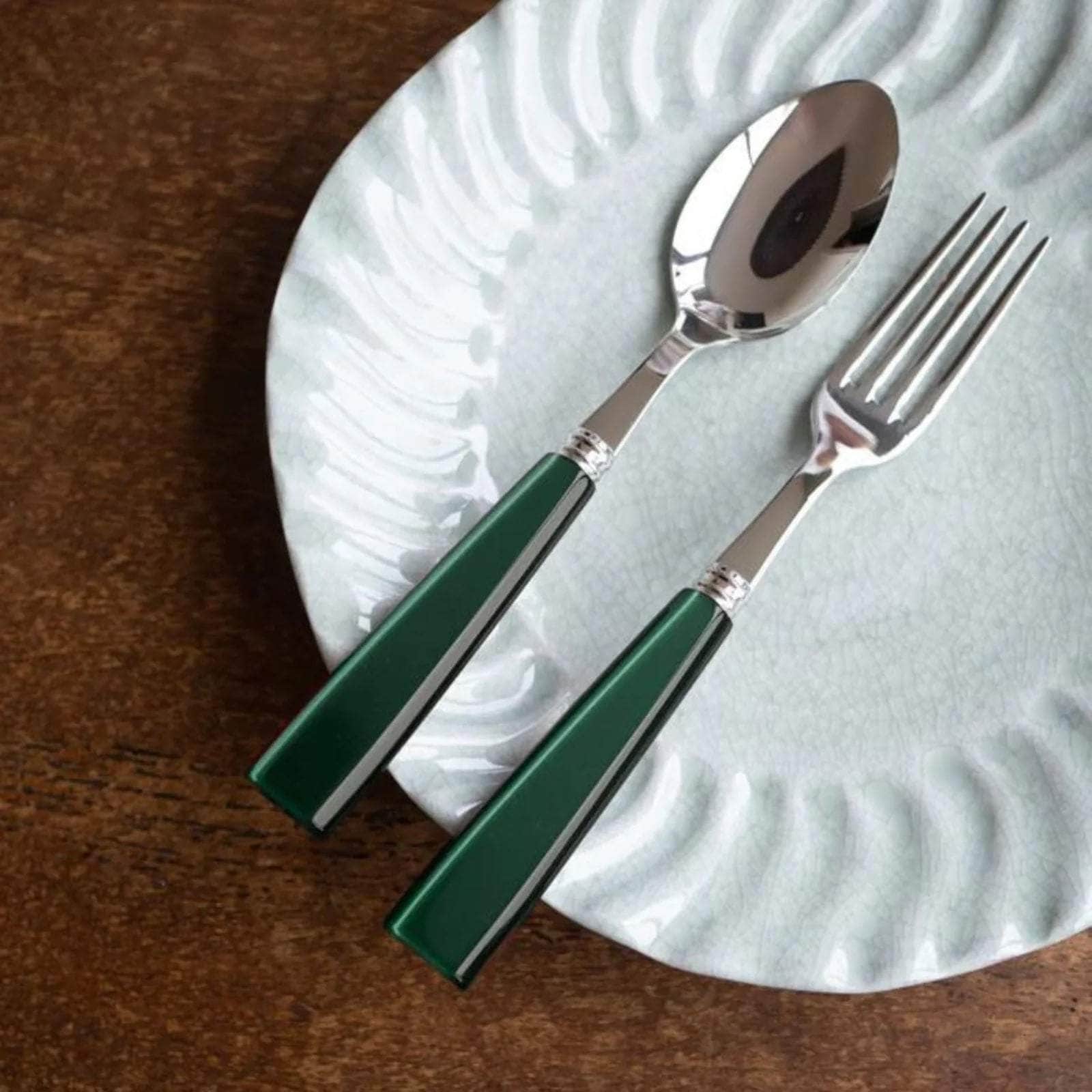 Icône 4 PC Cutlery Set, Dark Green