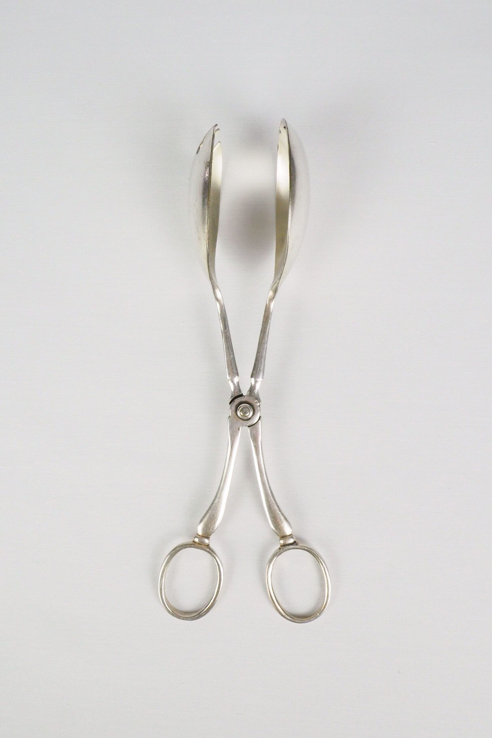 Silver Plate Hinged Salad Servers