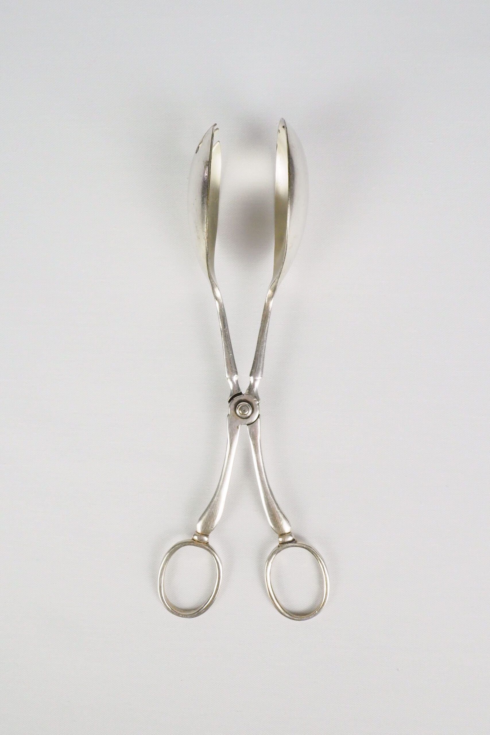 Silver Plate Hinged Salad Servers