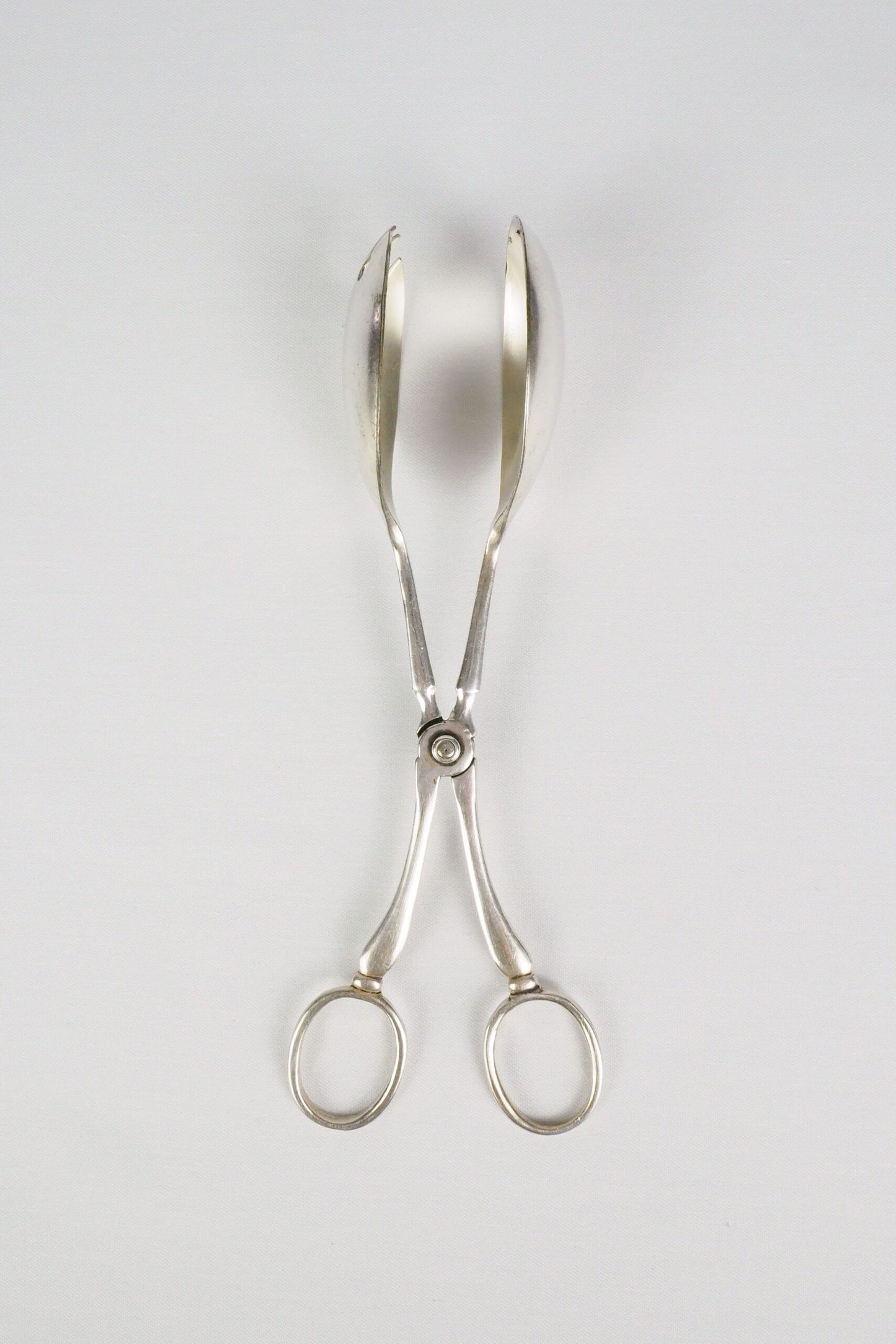 Silver Plate Hinged Salad Servers