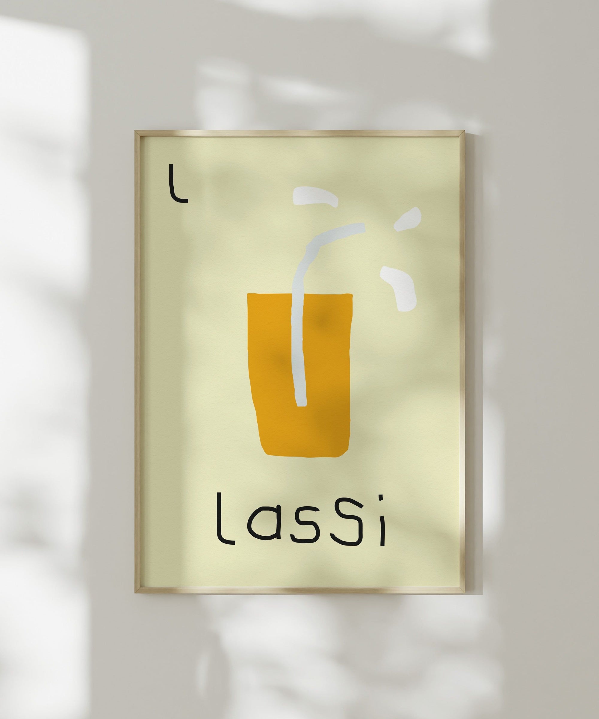 L for Lassi Art Print