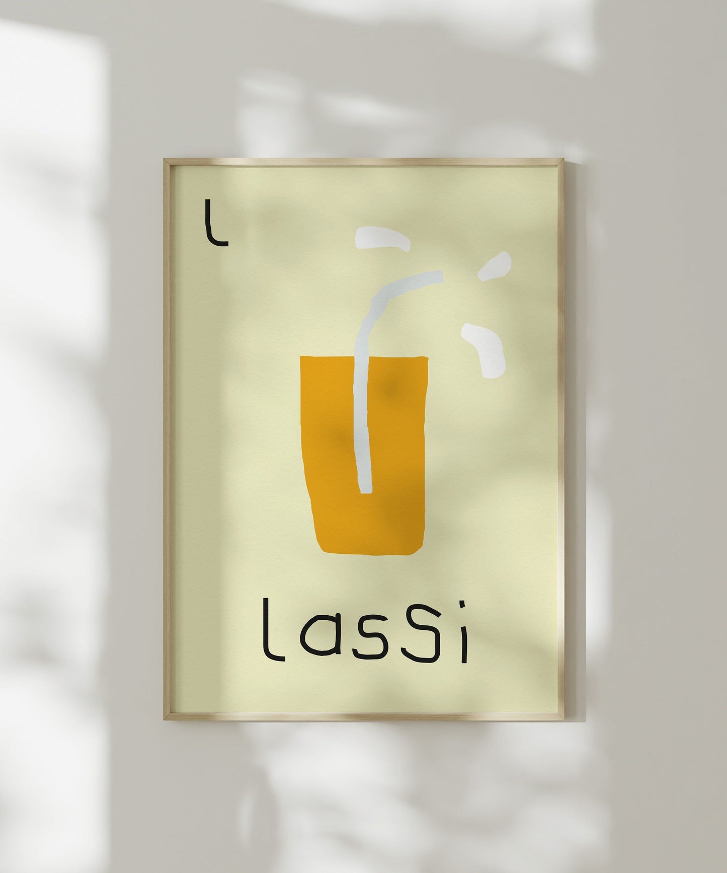 L for Lassi Art Print
