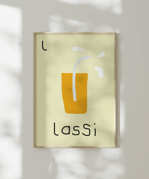 L for Lassi Art Print