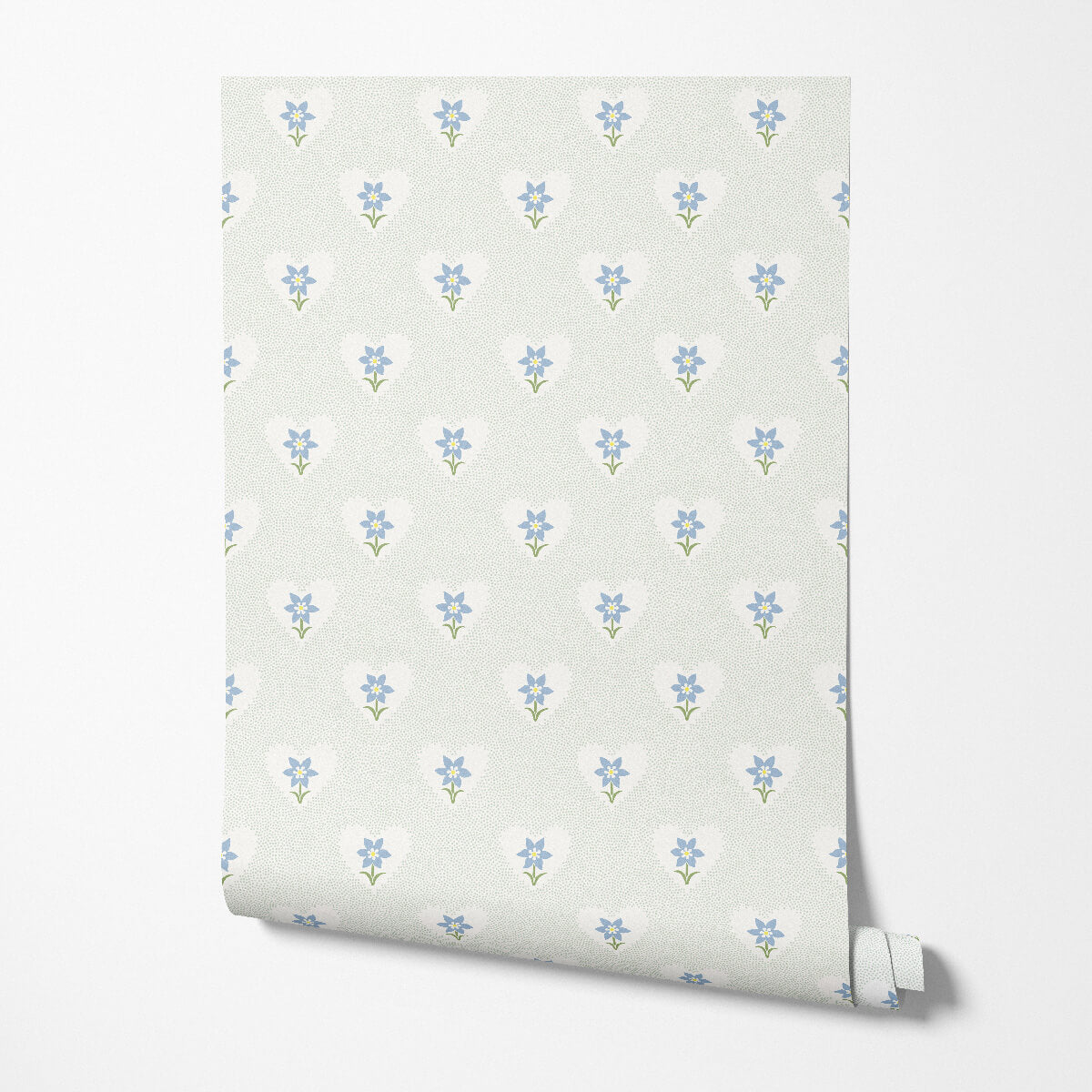 Daffodil Hearts Wallpaper - Celadon