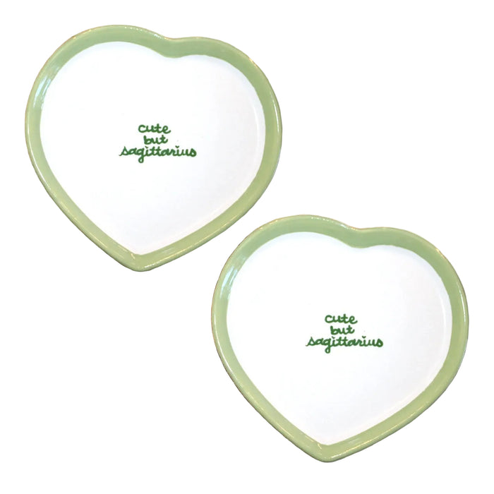 Hand-painted Zodiac Dinner Plates/Collection of Two