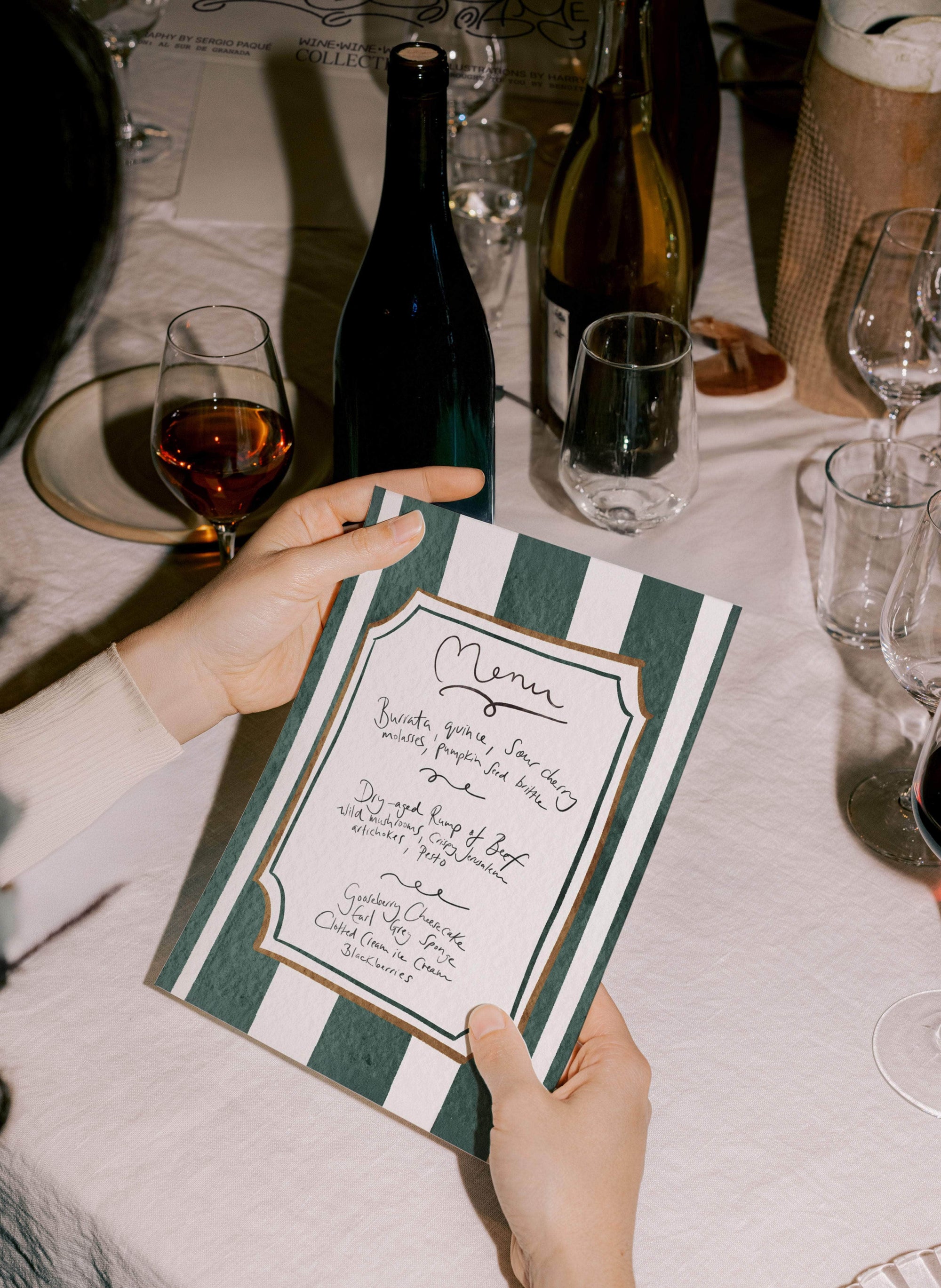 Pine Menu - Set of 10