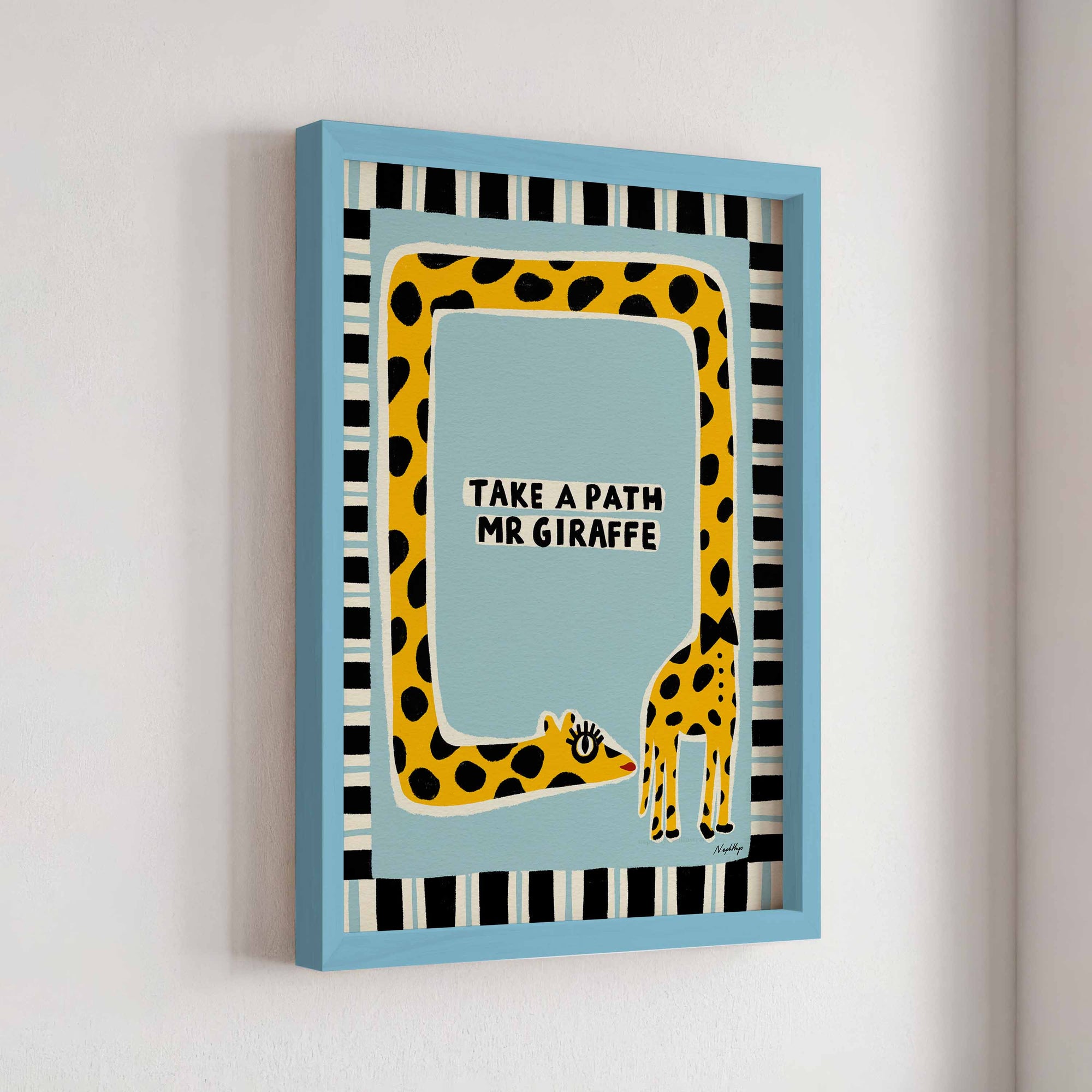 Take a Path Mr Giraffe Print