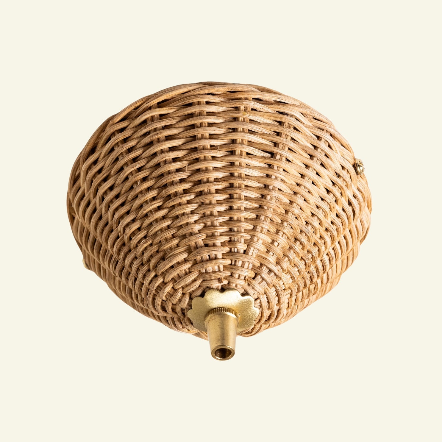 Rita Rattan Ceiling Rose, Natural