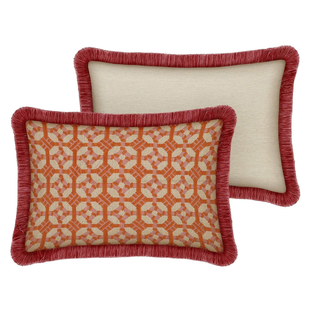 Cushion Coco Burnt Orange & Rose