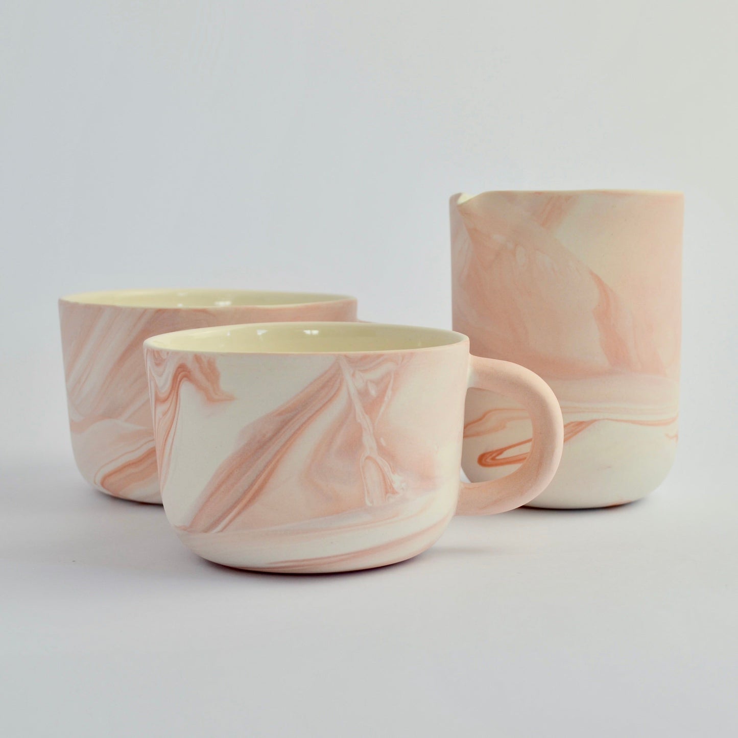 Coffee Cup Earthy Tone Marble