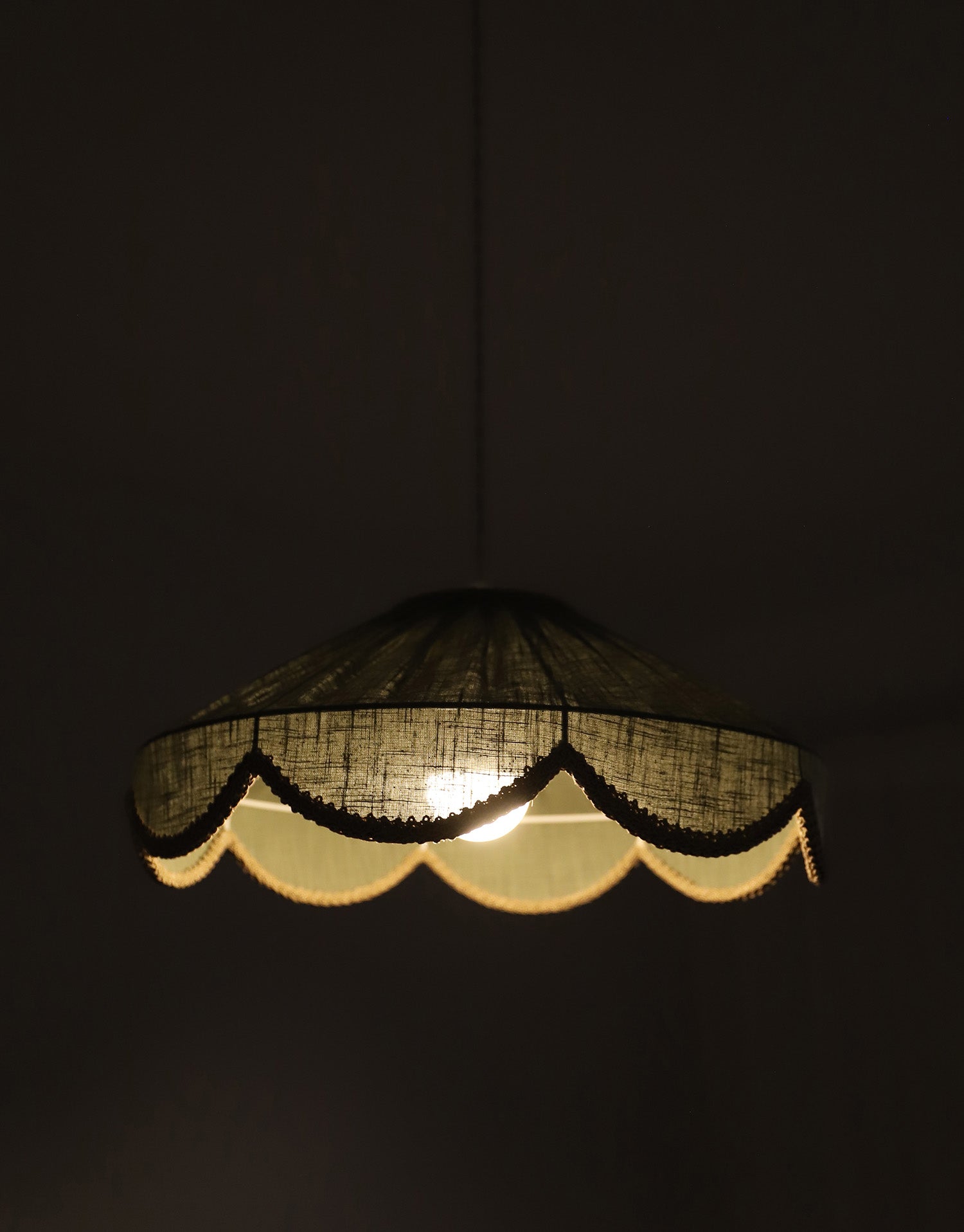 Cosette 'Powdered Sage' Solid Color Floral Shaped Pendant Light