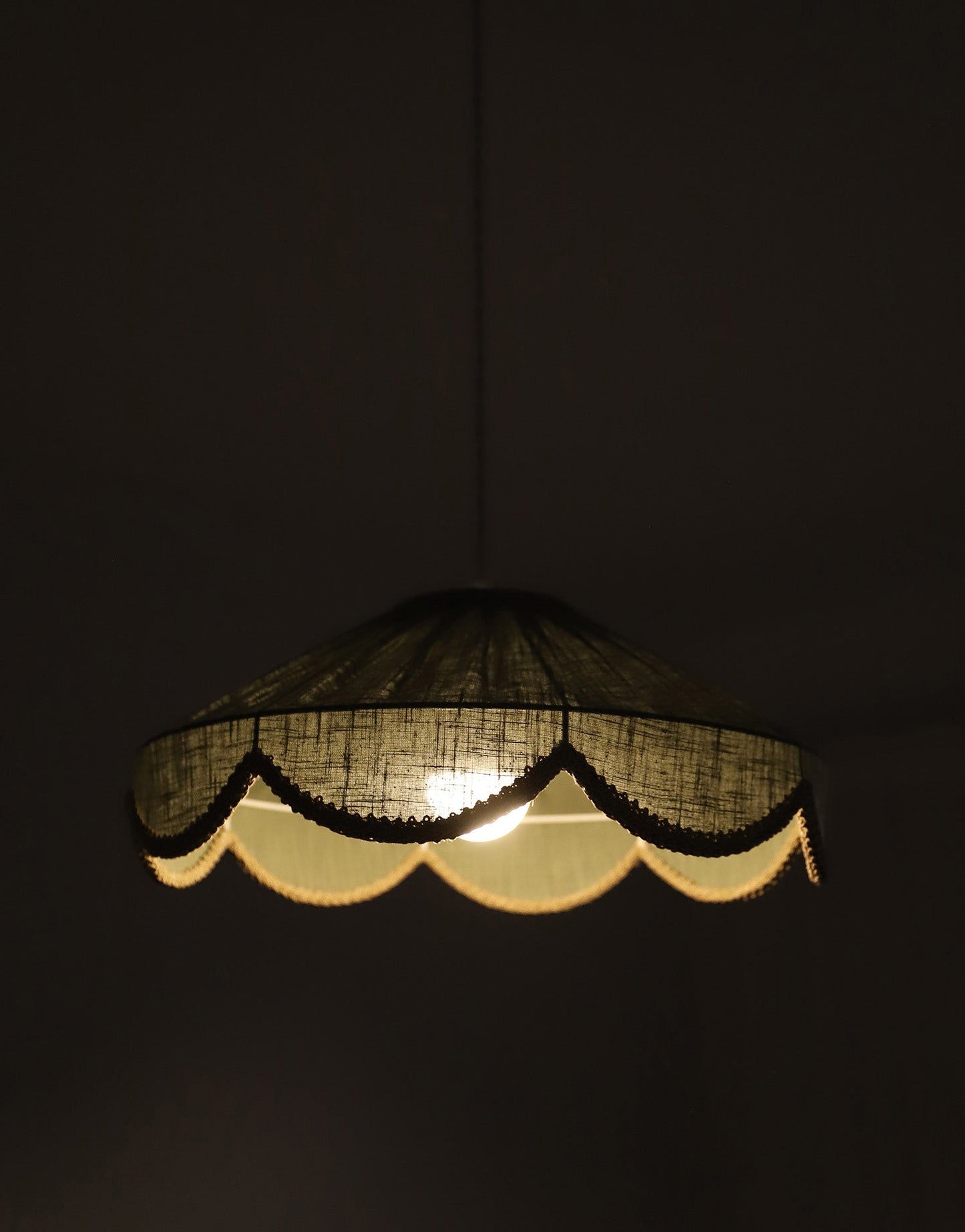 Cosette 'Powdered Sage' Solid Color Floral Shaped Pendant Light
