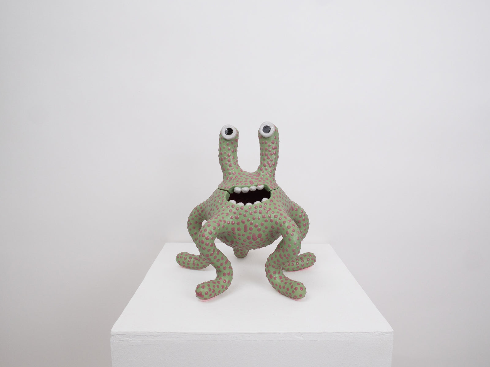 Odie Monster - Green and Pink Dots