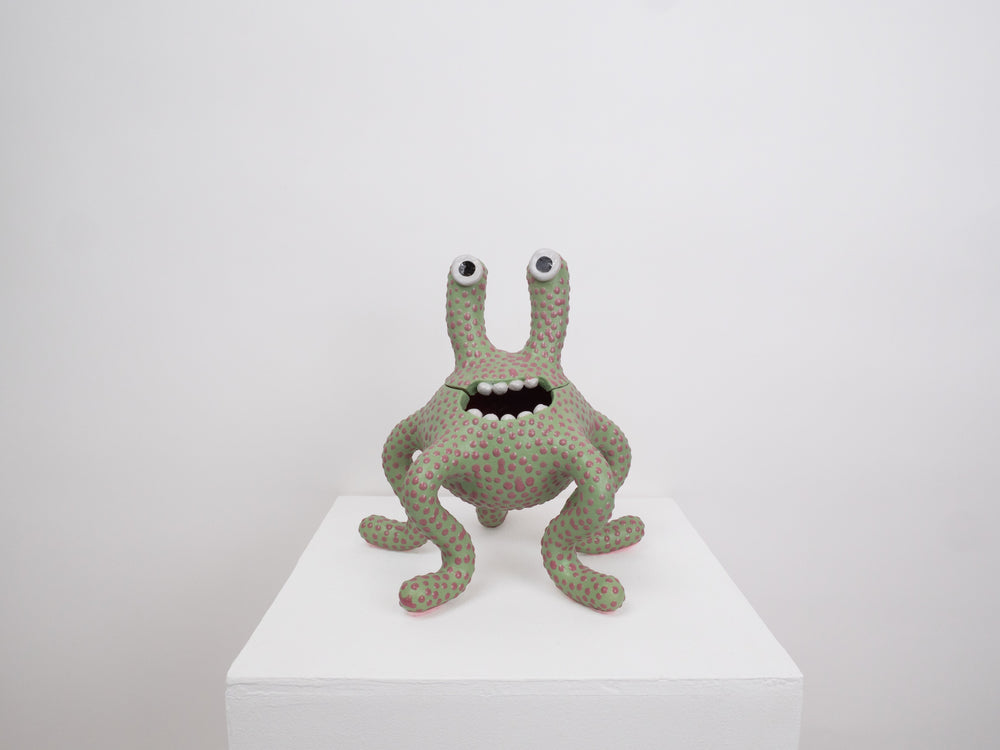 Odie Monster - Green and Pink Dots