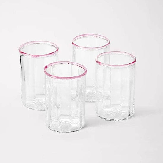 Peter Glass Pink Small - Set of Four