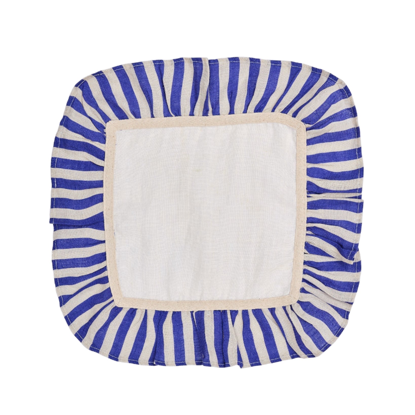 Cobalt Candy Stripe Napkin - Set of 2
