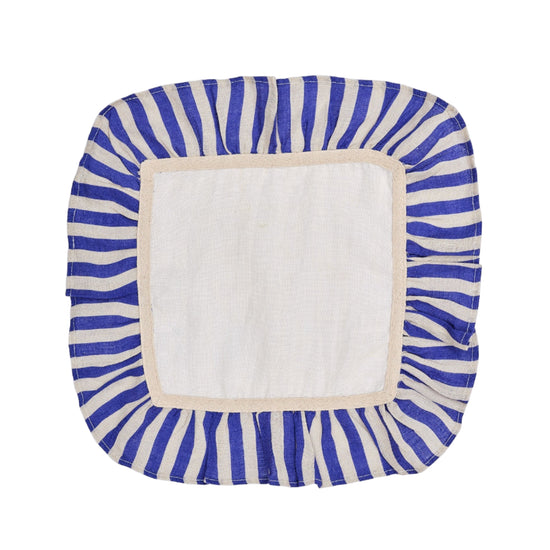 Cobalt Candy Stripe Napkin - Set of 2