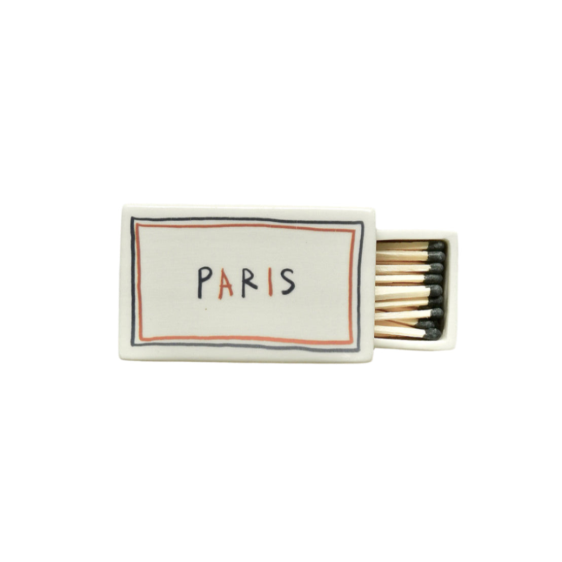 ‘Paris’ Ceramic Matchbox