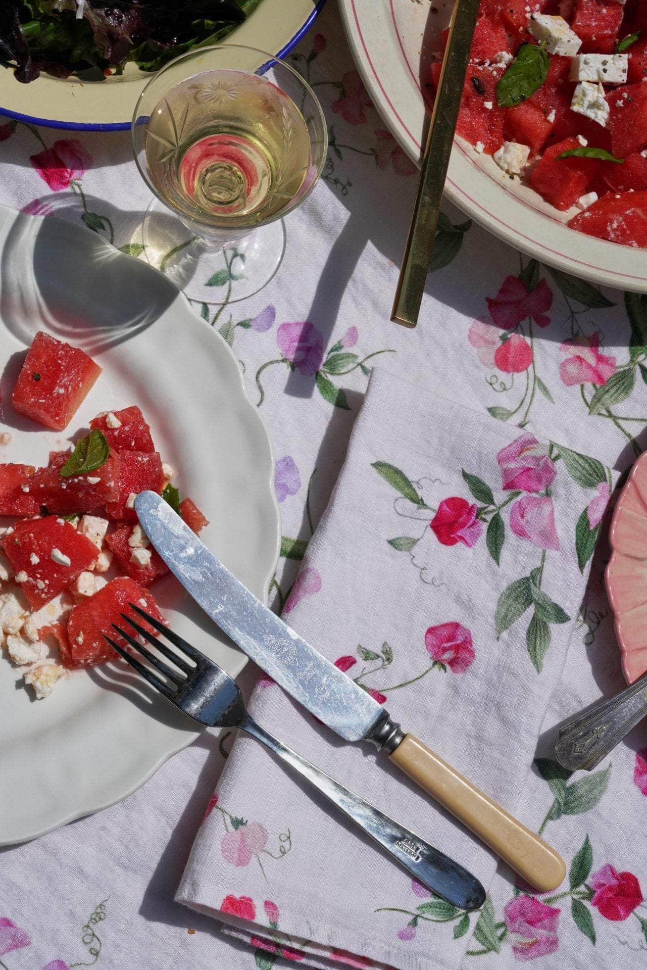 Sweet Pea Linen Napkin