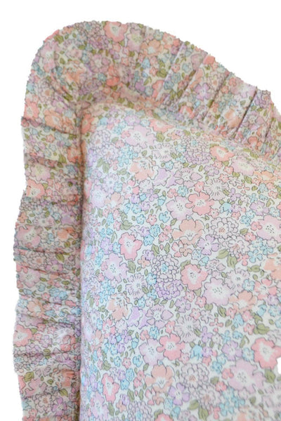 Frill Edge Pillowcase Made With Liberty Fabric Michelle Lilac