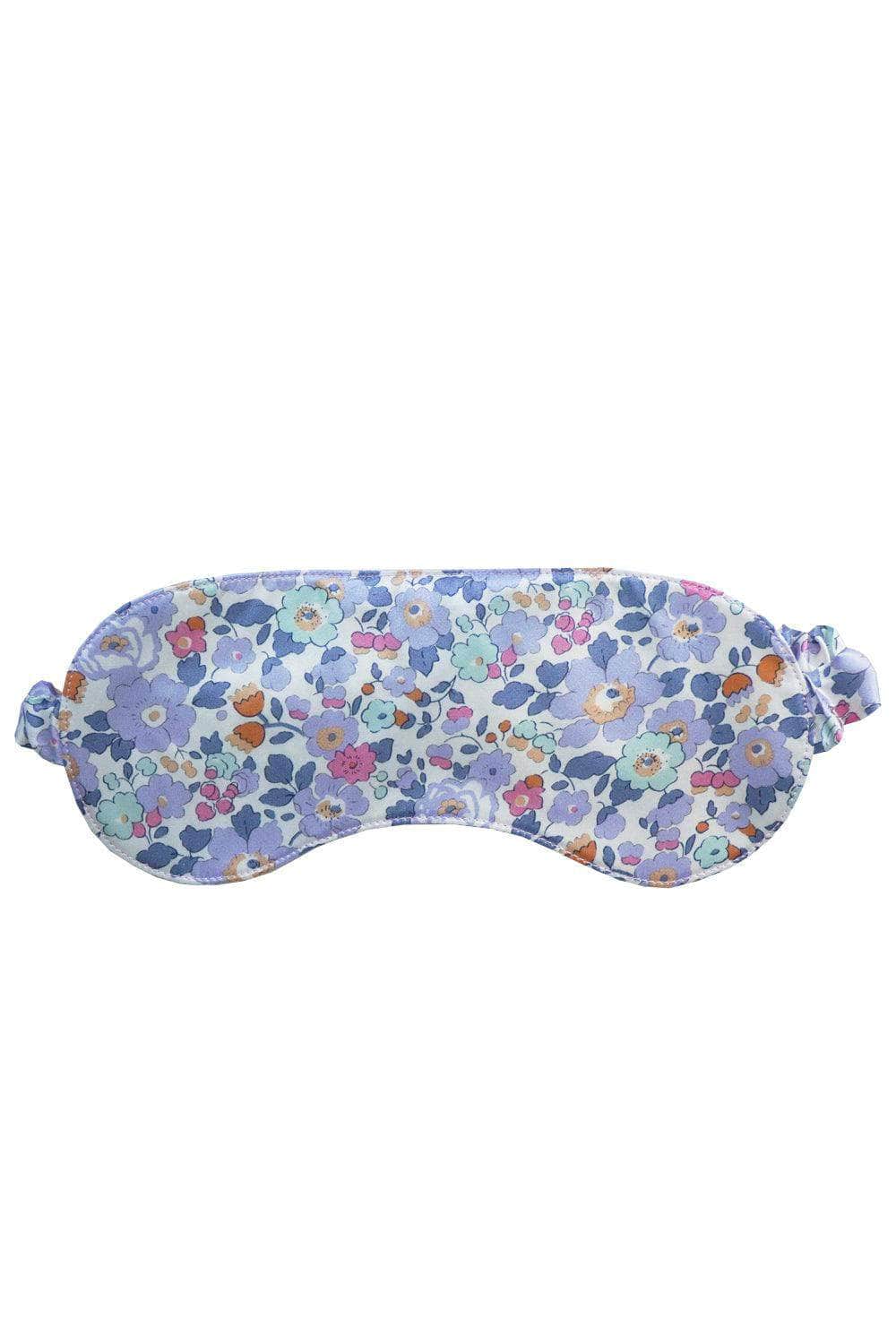 Silk Eye Mask Made With Liberty Fabric Betsy Lavender Blue