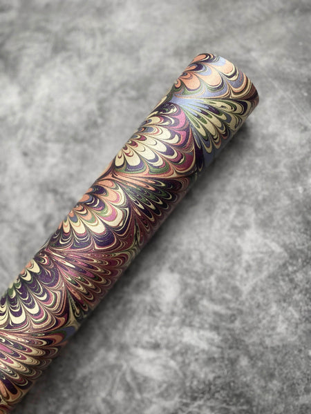 Marbled Wallpaper - 'Serpentine' Col: Summer- Mica Coated Non-Woven