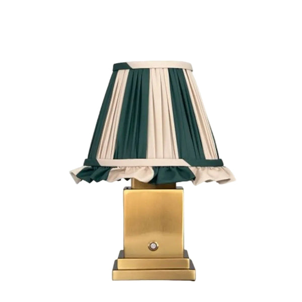Molly Lamp Green/Beige Stripes