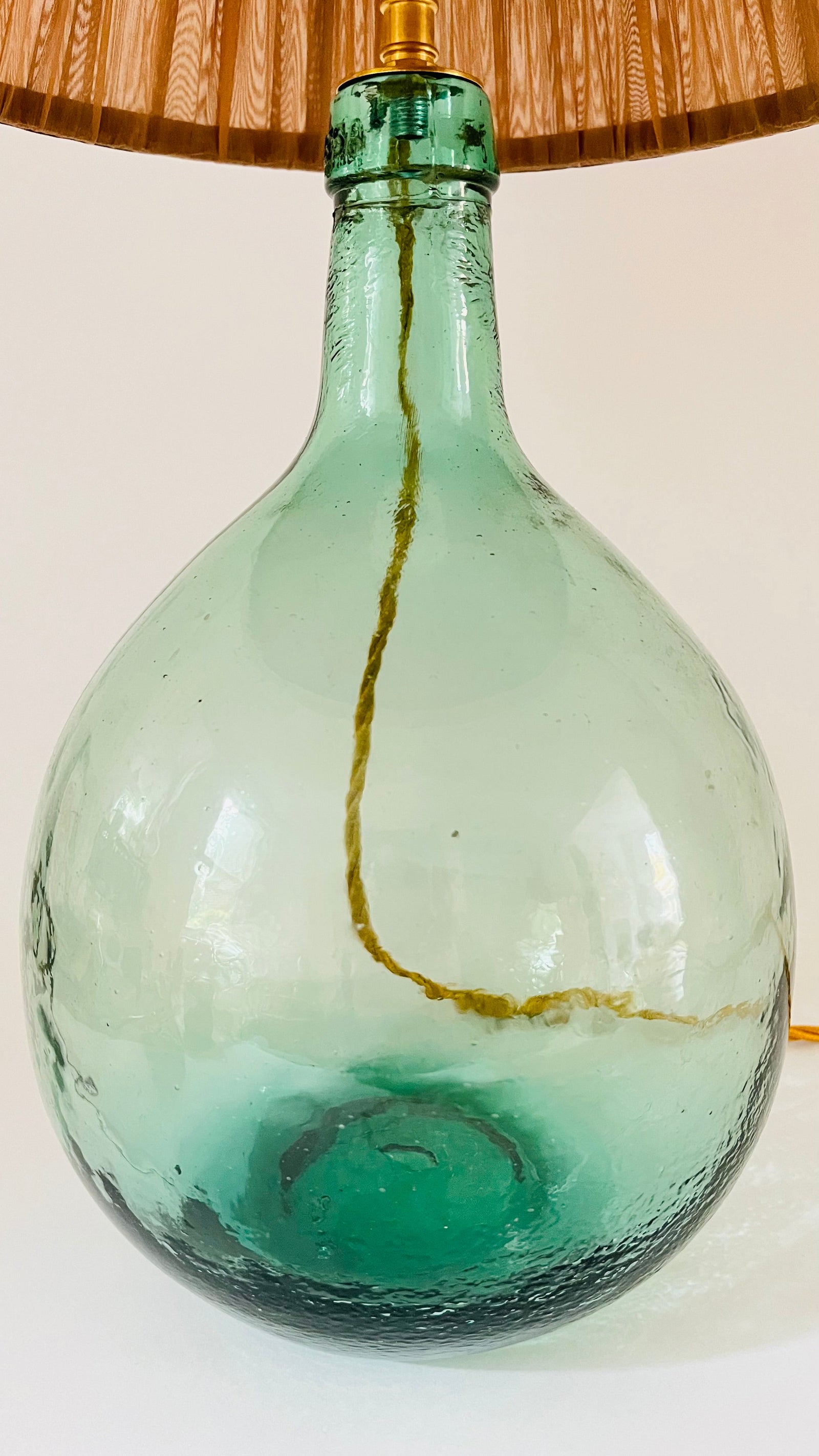 Antique French Demijohn Bottle Lamp