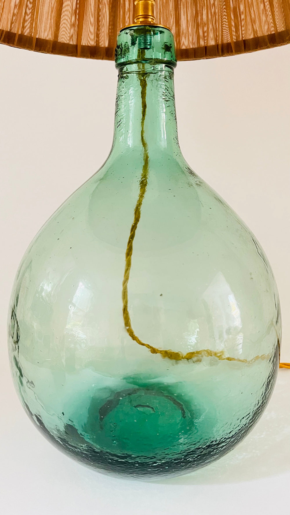 Antique French Demijohn Bottle Lamp