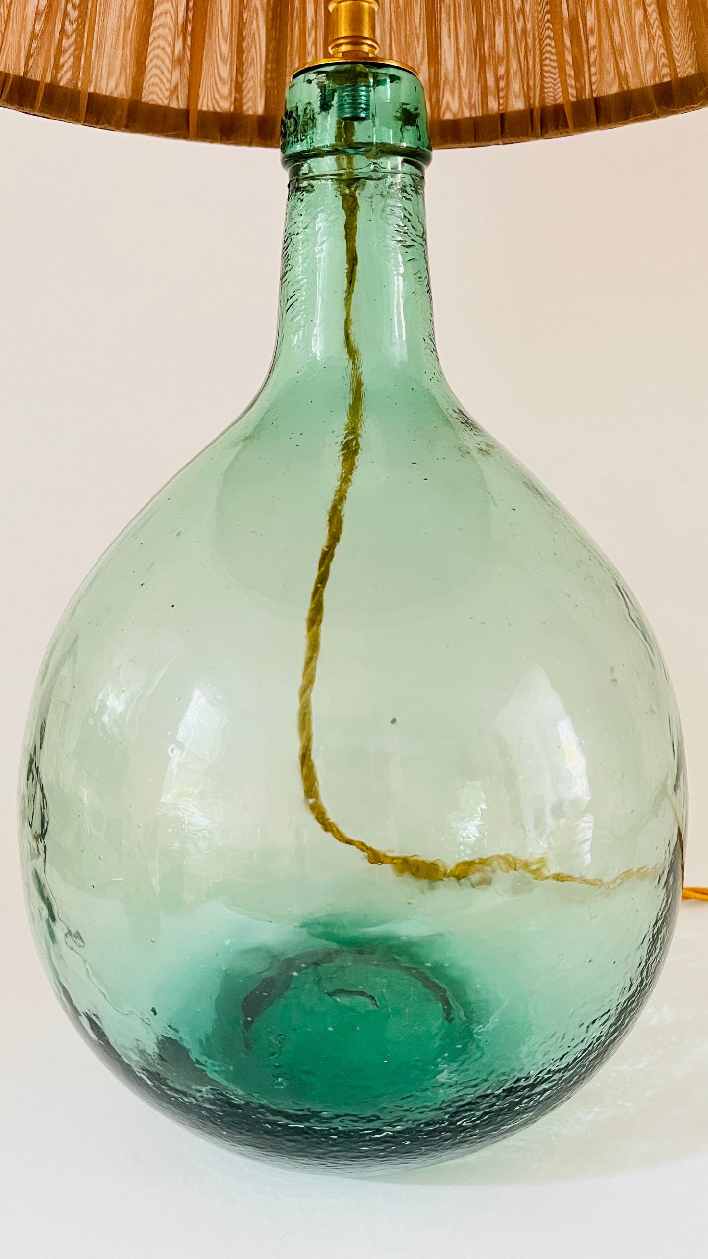 Antique French Demijohn Bottle Lamp