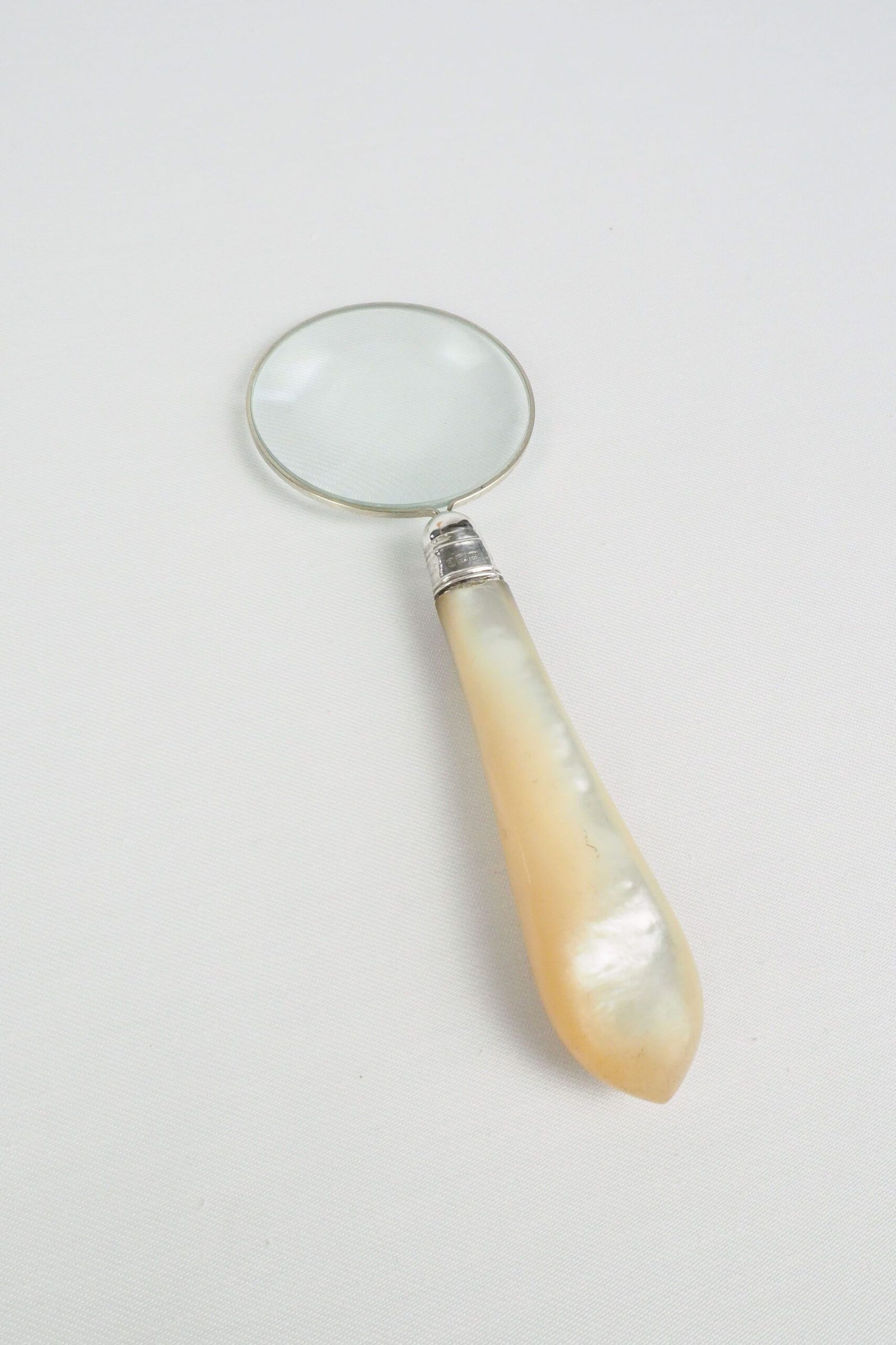 Silver and Mother of Pearl Magnifying Glass