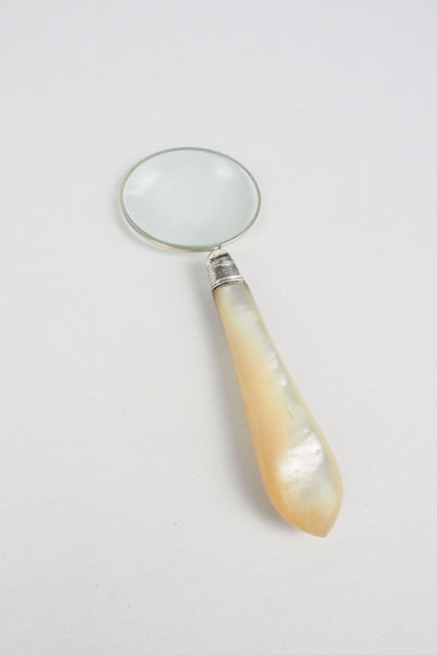 Silver and Mother of Pearl Magnifying Glass