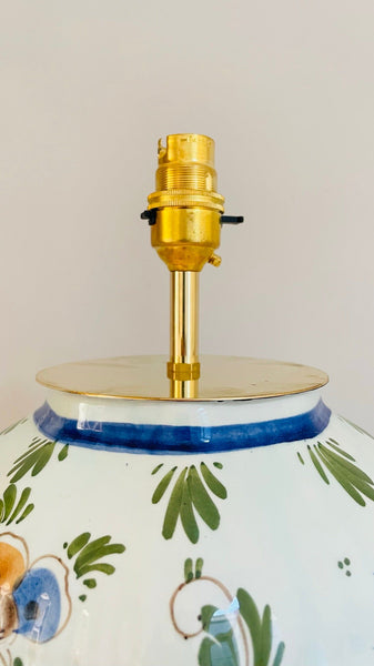 Antique Delft Lamp