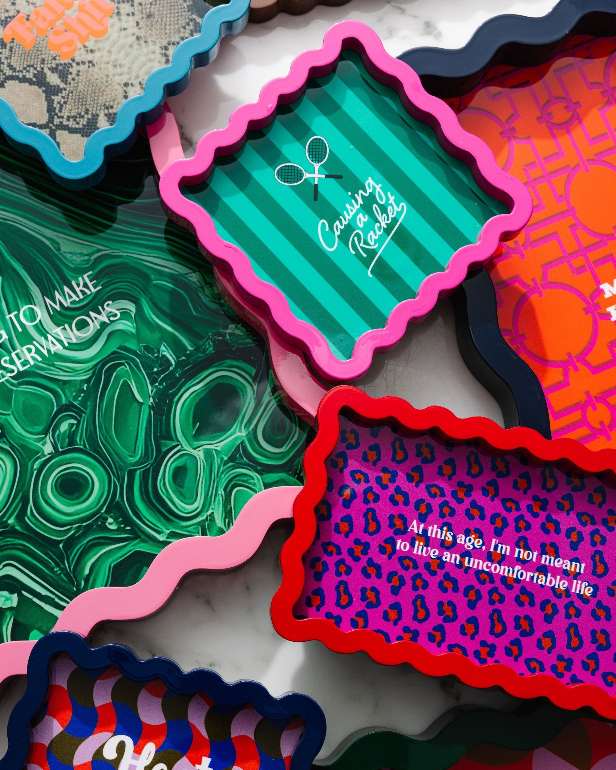 Causing a Racket Lacquer Tray