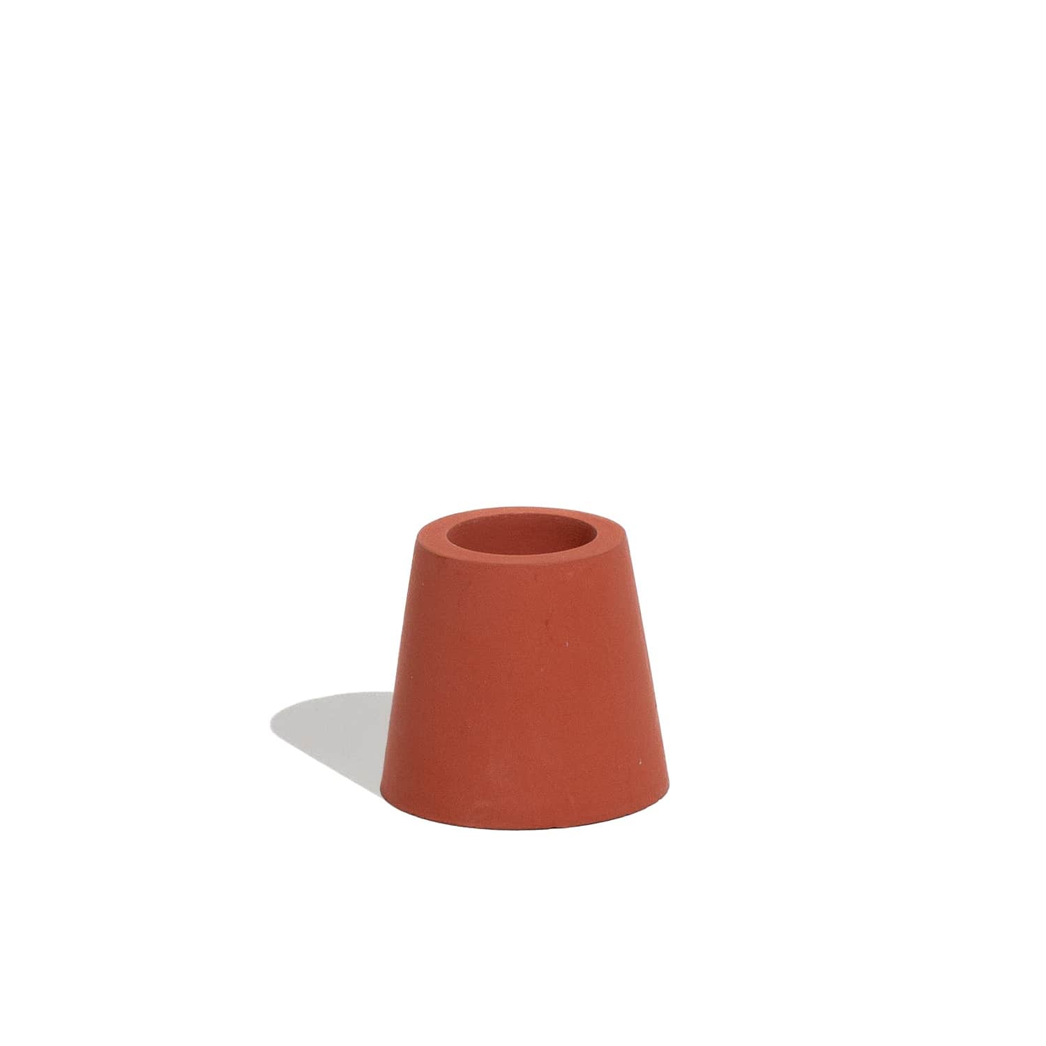 Stump Candle Holder - Rust