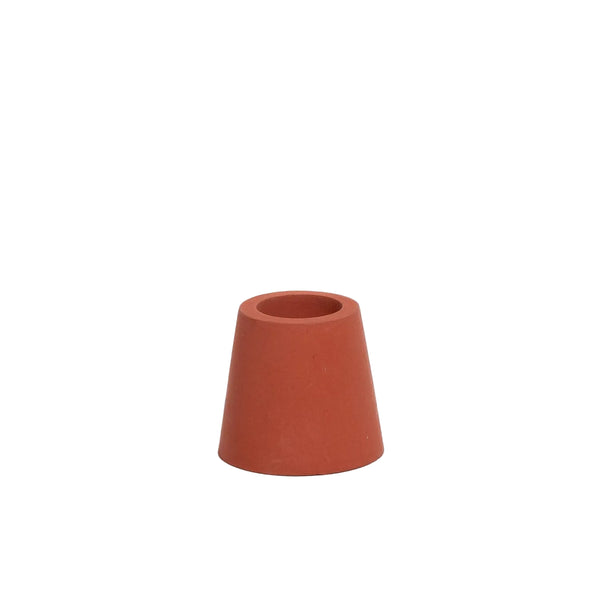 Stump Candle Holder - Rust