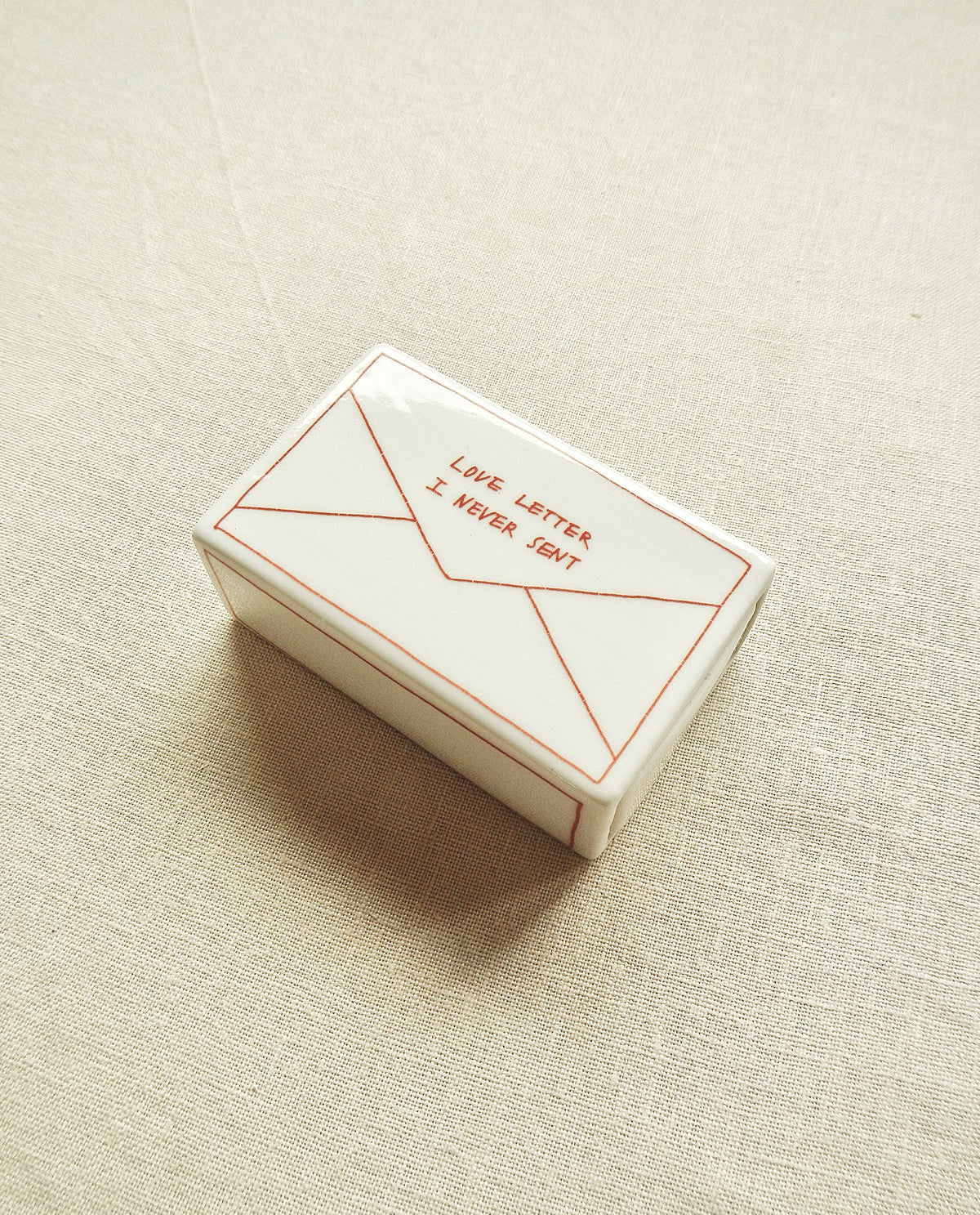 ‘Love Letter’ Ceramic Matchbox