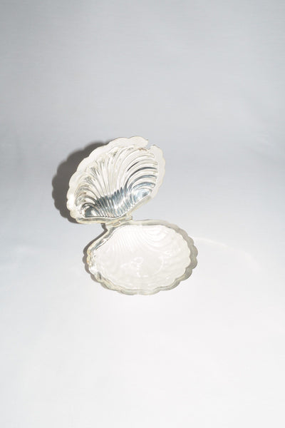 Vintage Silver Plate Shell Dish