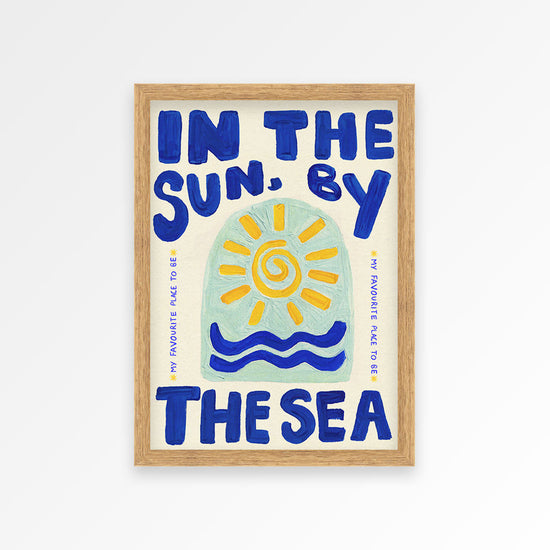 In The Sun By The Sea Hand Painted Print