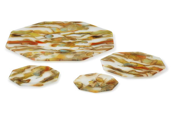 Asymmetrical Octagonal Stromboli Dessert Plate