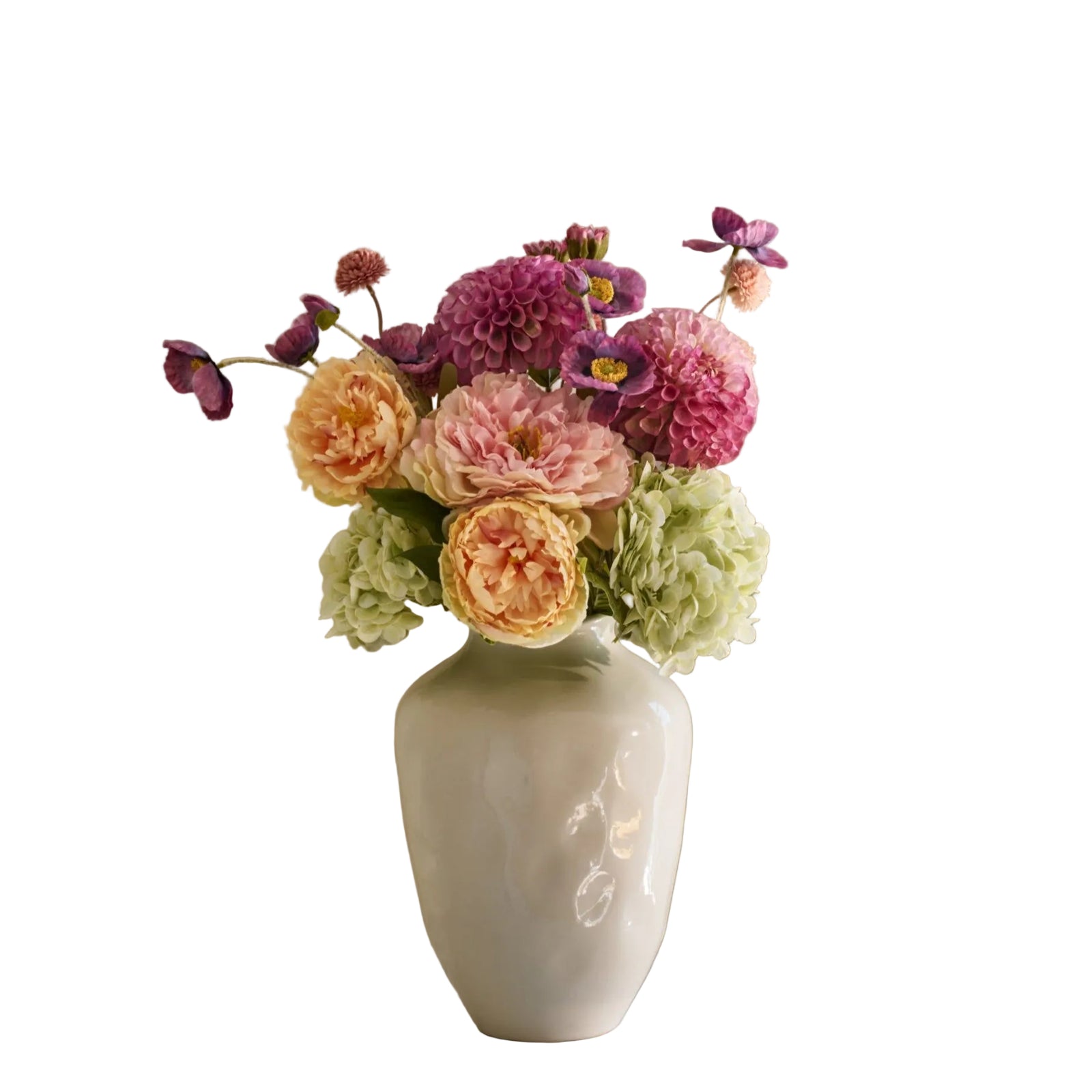 Aida - Faux Flower Arrangement - Pinks, Purples & Green