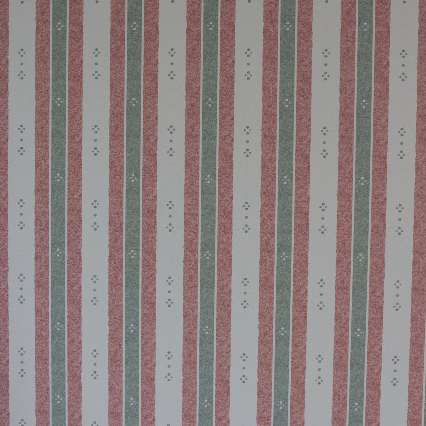 Salzburg Stripe Wallpaper – Green & Red