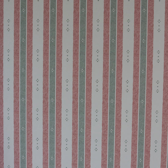 Salzburg Stripe Wallpaper – Green & Red