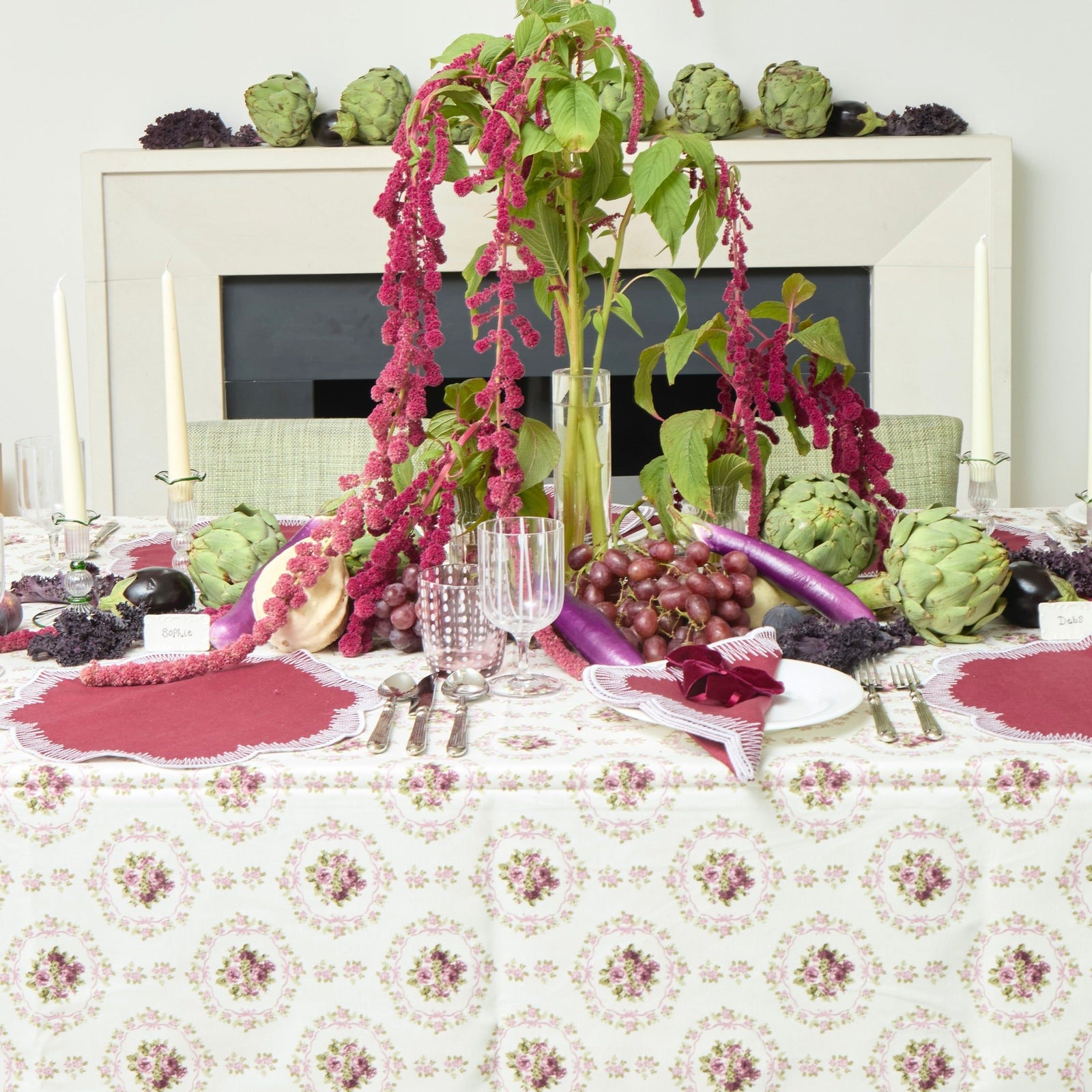 Hedge Rose Tablecloth