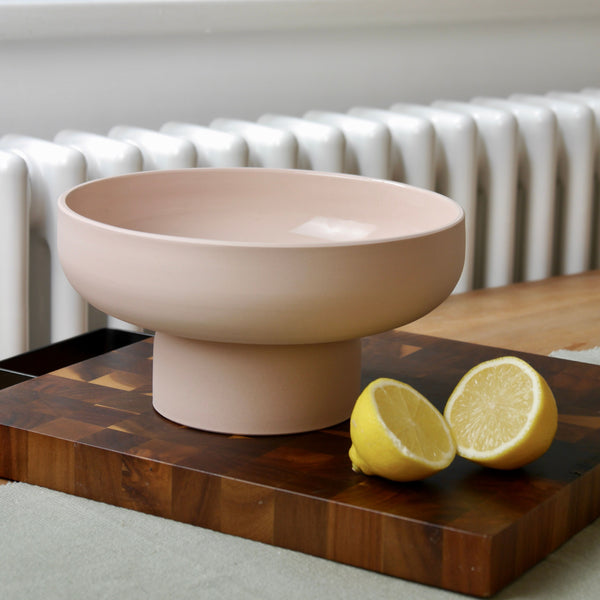 Ceramic Fruit Bowl, Blush