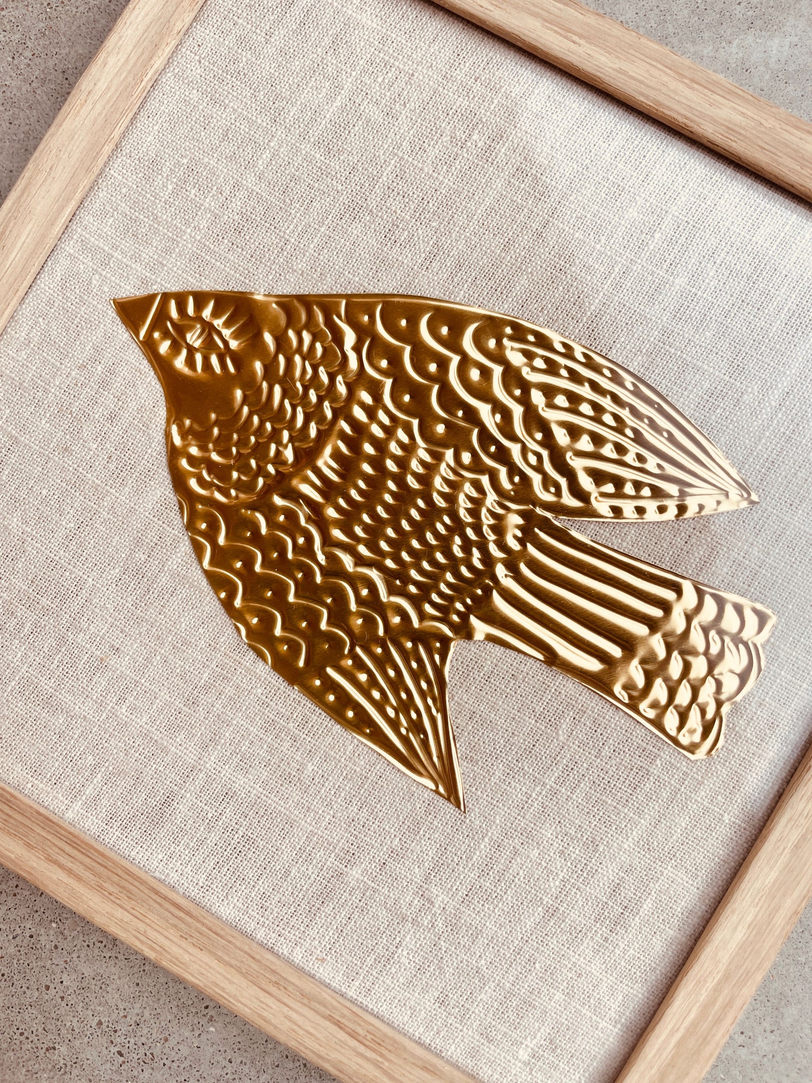 Gold Foil Art Piece - Bird