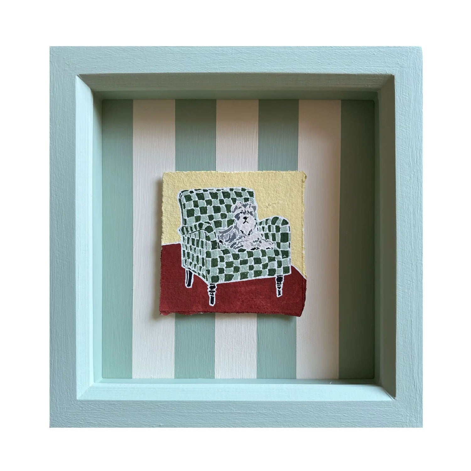 Schnauzer On Chair Artwork